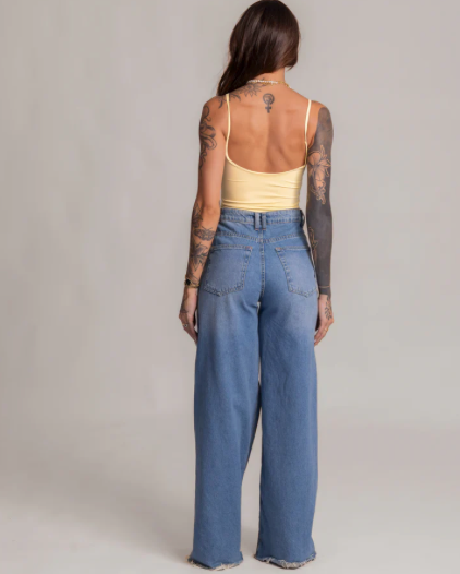 Pantalona Jeans Palazzo