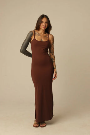 Vestido Poliamida Alcinhas Finas