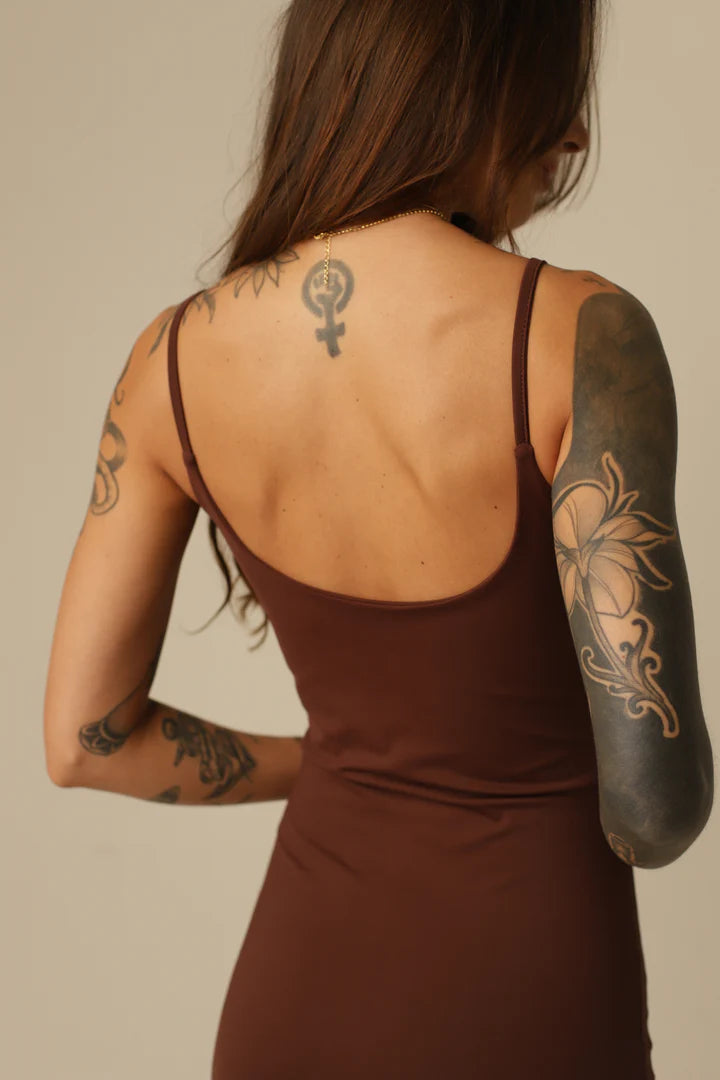 Vestido Poliamida Alcinhas Finas