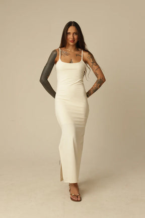 Vestido Poliamida Alcinhas Finas