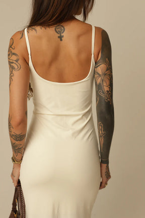 Vestido Poliamida Alcinhas Finas