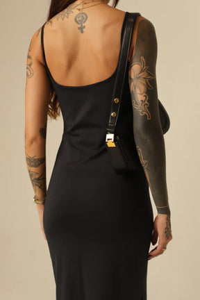 Vestido Poliamida Alcinhas Finas