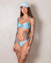 Conjunto de Biquíni Meia Taça Baby Blue