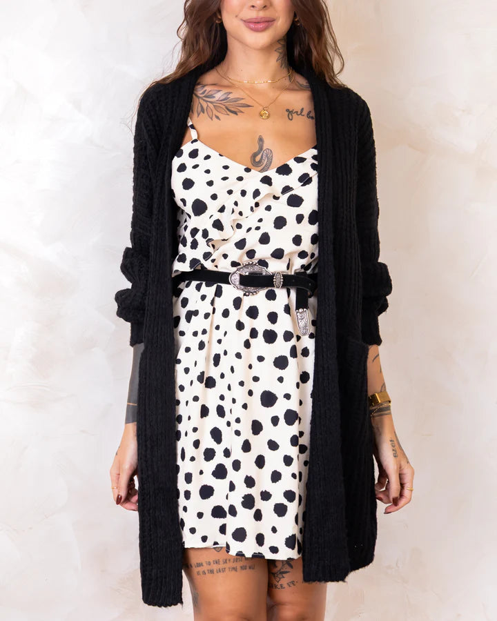 Vestido Poá Desconstruído - Alcinhas