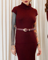 Vestido em Tricot Gola Rolê Fabiana