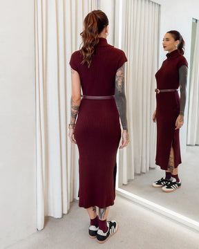 Vestido em Tricot Gola Rolê Fabiana